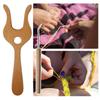 Knitted Suit Wooden Knitting Fork Yarn Macrame Tool DIY Scarf Making Tool DIY Craft Braiding Tool