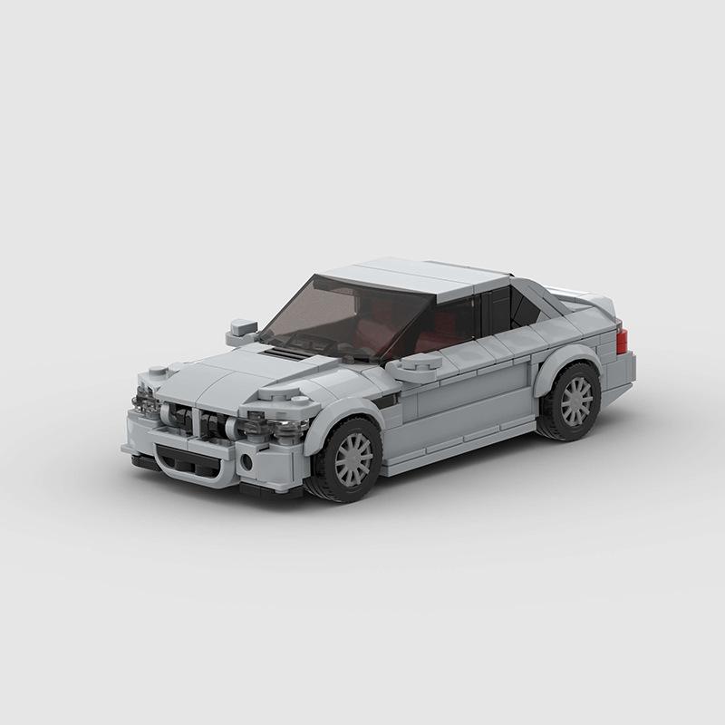 Technical Speed MOC Car City Super Rally Car Building Blocks Bricks Ornament Retro VintageToys For Kids Adults Birthday Gifts