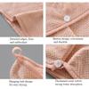 Thickened Dry Hair Cap Breathable Super Absorbent Quick-drying Double-layer Turban Durable Easy To Dry and Secure Shower Cap