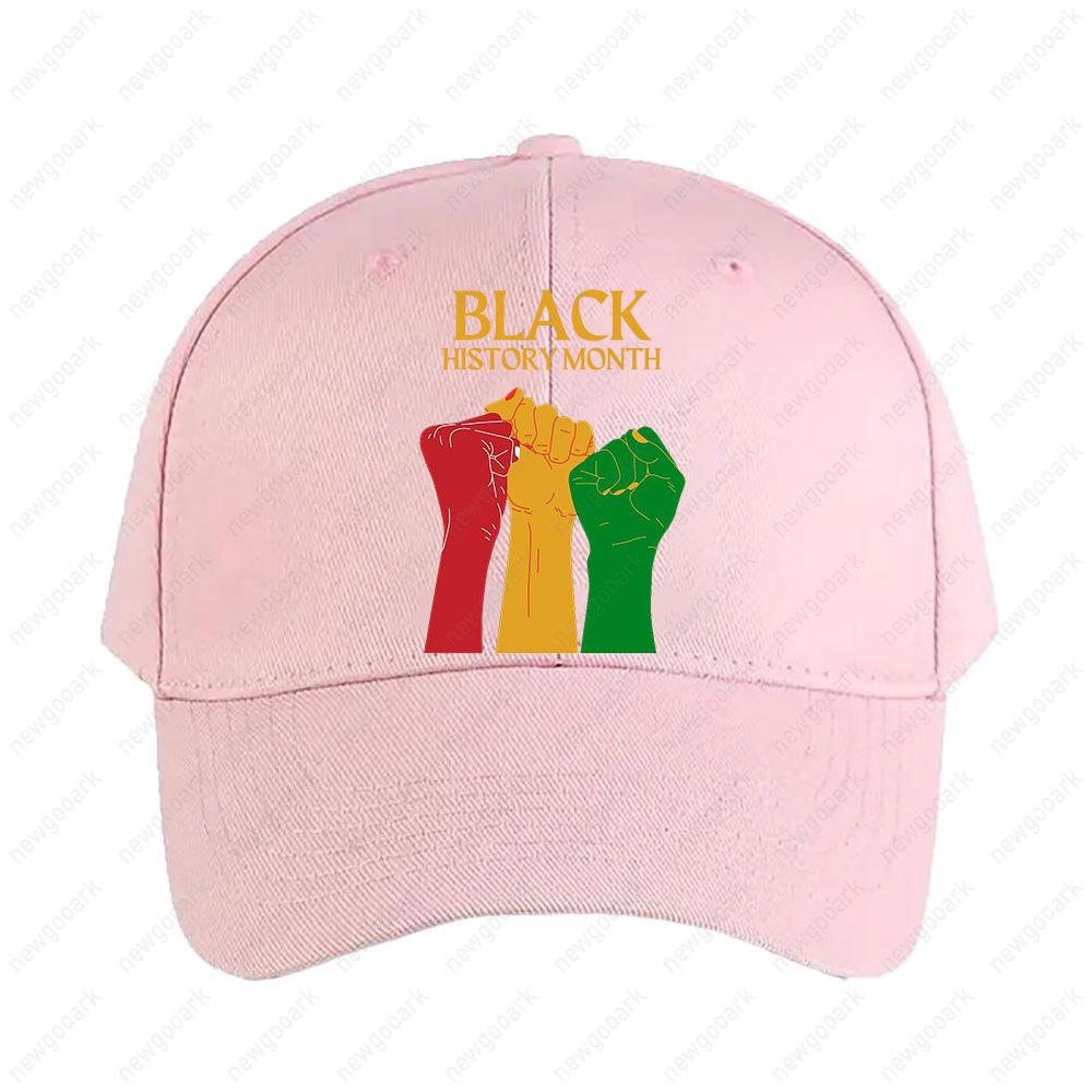 

BHM Black History Month Adult Cap Peaked Hat Fashion Casual Adjustable Printed Baseball Caps Trucker Cap Adjustable