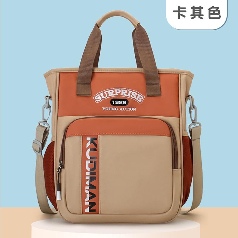 School Bag High Value Student Tutoring Bag Large Capacity Portable School Bag Lightweight Spine Protection Book Bag Versatile Anti-splashing Backpack