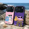 Cartoon K-Ketnipz Süßes Gemälde Handyhülle Für iPhone17 16 15 14 13 12 Pro Max Grau Schwarz Matt Laser Metallic Aurora Funda