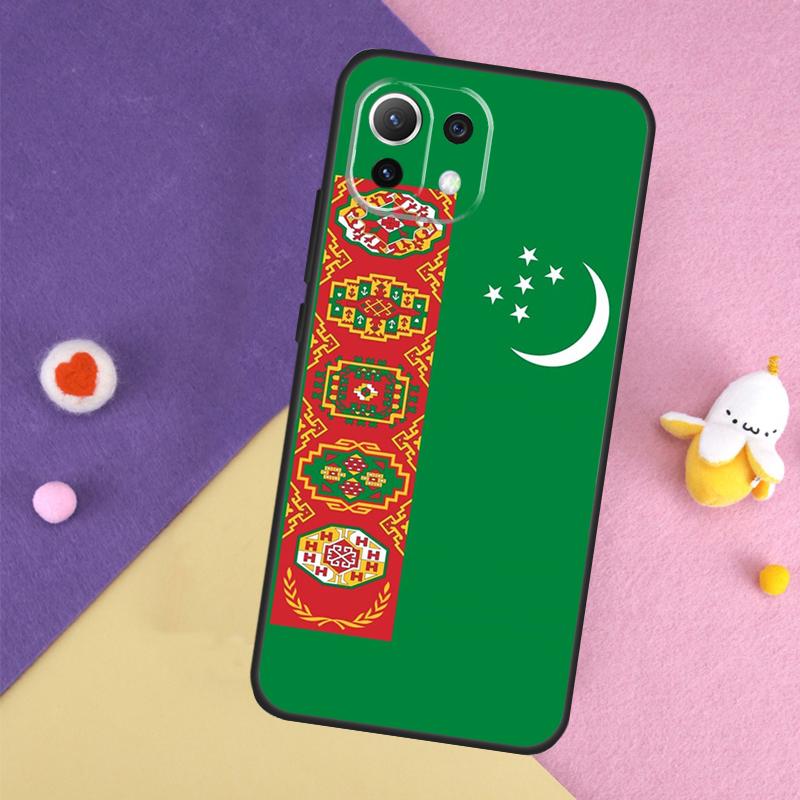 

Turkmenistan Flag Case For Xiaomi 13T 11T 12T 14T Pro 13 14 15 Ultra POCO X7 Pro X3 X5 X6 F5 F6 M6 Pro Cover Xiaomi 14 Ultra