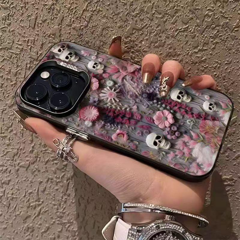 Skull Rose Case for Apple 2017 New Phone Case, iPhone 15 Pro, Premium 16 Pro, Export 14, Creative 13