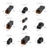 Black 2P 3P 4P 6P 8P 0.6mm Waterprof Wire Connector Plug Male To Female