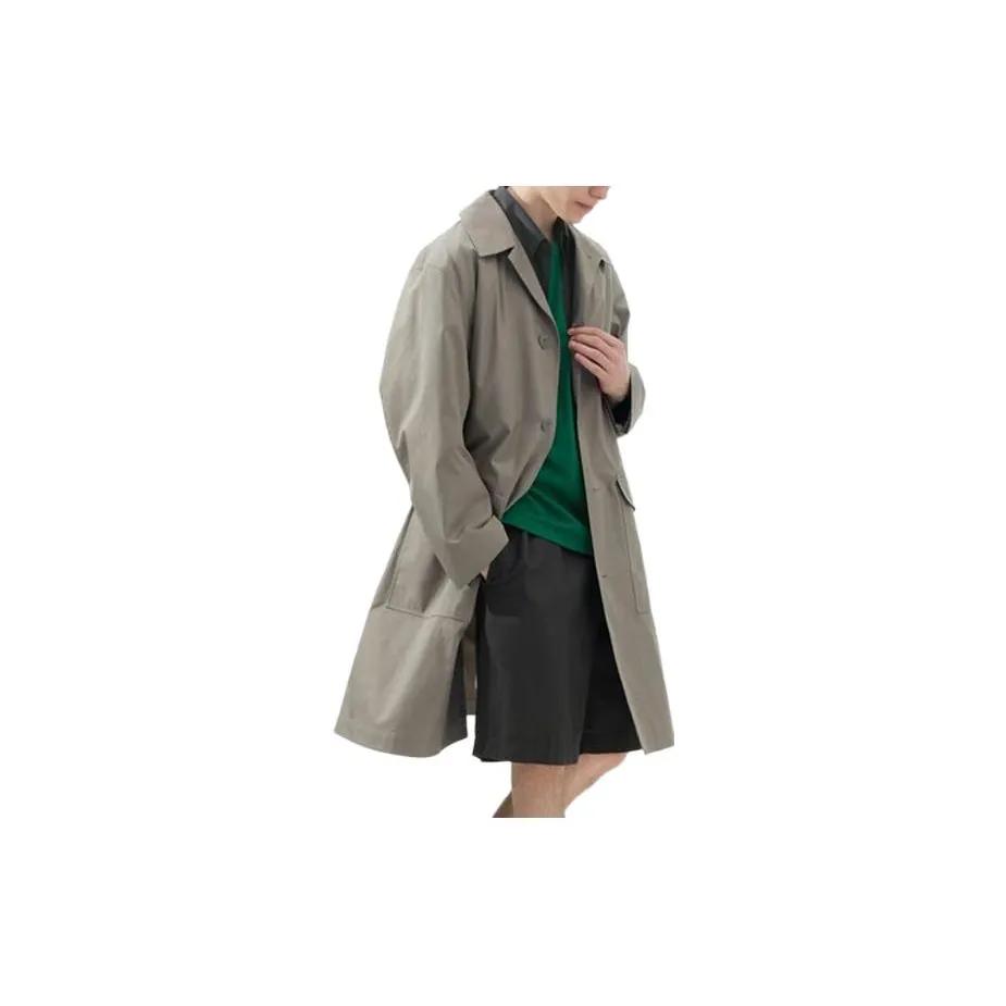 UNIQLO U Trench Coat Men's Lead Gray (Unisex) Trench Coats 457988 06