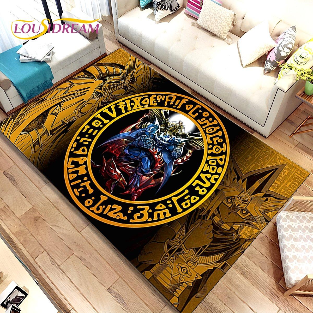 

Yu-Gi-Oh MONSTER CARD Коврик в стиле аниме, большой ковер для гостиной, спальни, дивана, коврик для украшения, детский нескользящий напольный коврик 3D 40x60cm(15x23in)