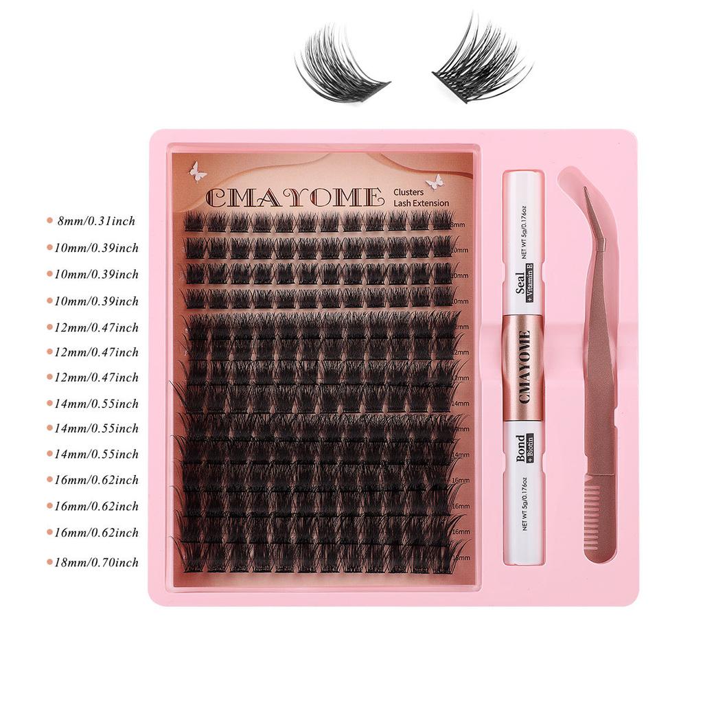 Diy Single Tuft False Eyelashes Natural Dense Mixed Segmented 8-18Mm Eyelashes