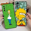 Смішний чохол Homer Simpson для Motorola Mot G32 G50 G60 G71 G22 Edge40 G53 G30 G60s G52 Edge 20 Pro 30 Lite G51 G73 Чорний М'який