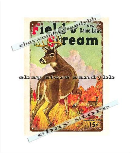 

1938 wildlifedecor deer wild life hunting sporting metal tin sign cottage shopAluminum 20x30cm（7.8x11.8inch）