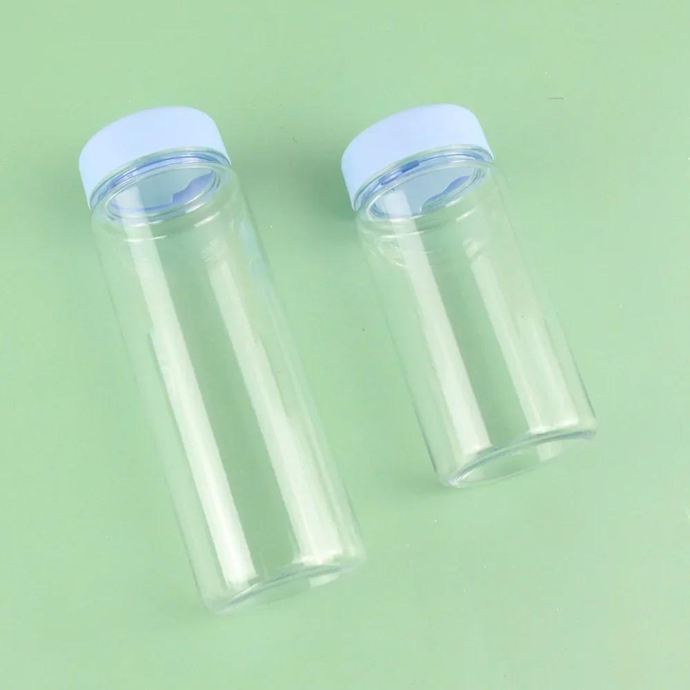 Sport Water Bottle Portable Plastic Water Cup Simple Transparent Cup Large Capacity Space Cup Outdoor Camping Drinking Tool