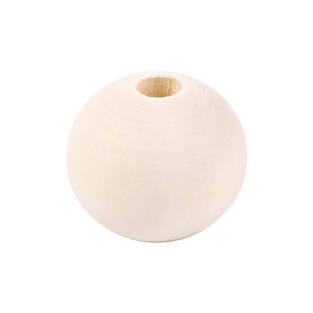 6-25mm Wooden Charms Unfinished Lead-Free Round Balls Necklace Accessories Wood Beads Loose Beads