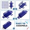 2025 New 4 Pcs Plastic Test Tube Rack Test Tube Holder Rack Detachable Tube Holder For 16Mm Test Tubes
