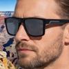 KAJILA 2025 Europejskie Kwadratowe Polarized Okulary Przeciwsłoneczne - Stylowe, Modne, Małe Oprawki Ochrona Przeciwsłoneczna dla Mężczyzn