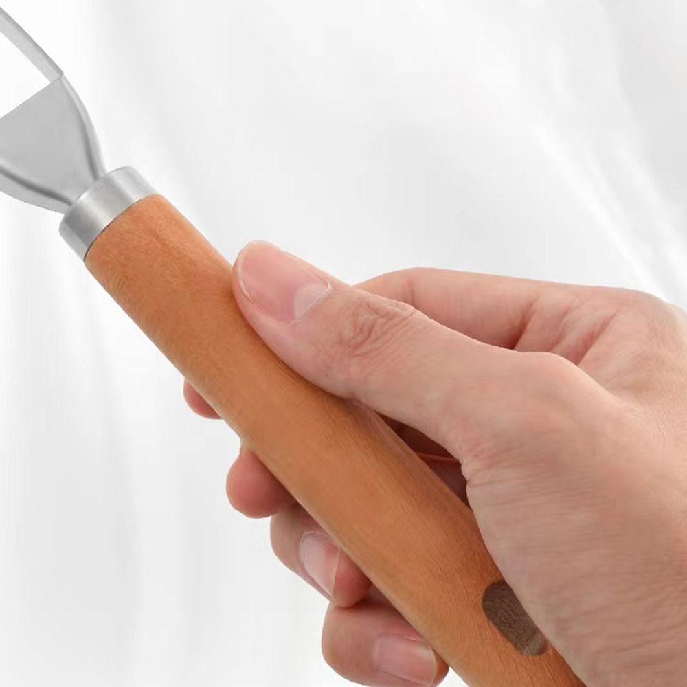 Wooden Handle Watermelon Scoop Stainless Steel Slicer Tools Multifunctional Fruit Scooper Kitchen