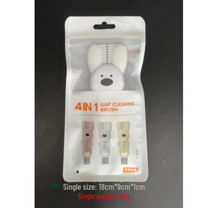 Top-Selling Petal Crocodile 3-in-1 Thermos Cup with Cover Brush and Gap Cleaning Brush Attachment