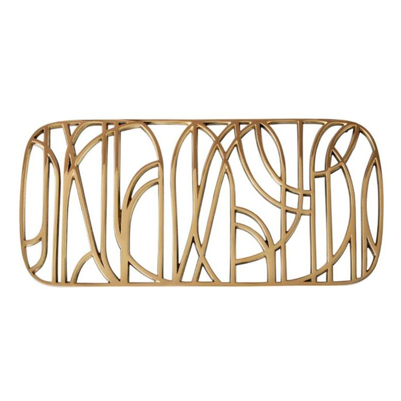 Nordic Modern Metal Wrought Iron Insulated Placemats Kitchen Restaurant Fashionable Metal Coasters Model Room Exhibition Hall Decorations