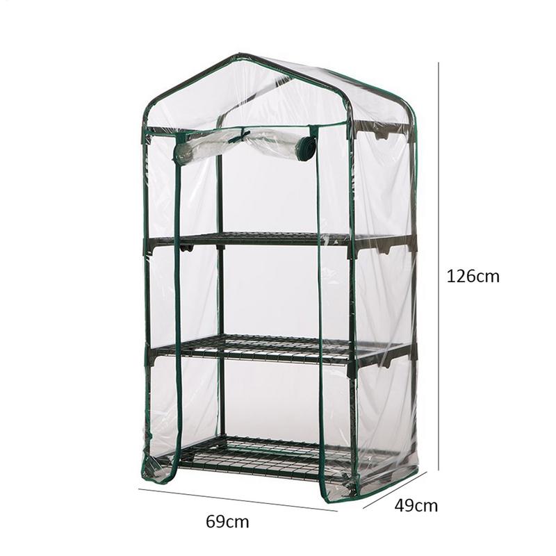 Garden House Mini Portable Garden Green House Warm Greenhouse Flower Plants Green House PVC Cover Without Iron Rack