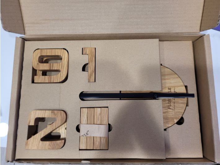 Wooden Oak Wall Clock EKO 75cm