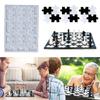 Chess Set with Checkers Board Silicone Resin Mold Full Size 3D Chess Epoxy Mold