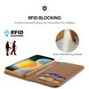 For iPhone 17 Pro Case DUX DUCIS Hivo Series Cowhide Leather RFID Blocking Wallet Stand Flip Phone Cover