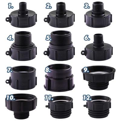 1/2 Zoll 3/4 Zoll 1 Zoll 1,5 Zoll 2 Zoll 3 Zoll 4 Zoll IBC-Wassertank-Konverteradapter Fein x Grobgewinde 1000L Tonnenfass Gartenbewässerungsventil-Armaturen