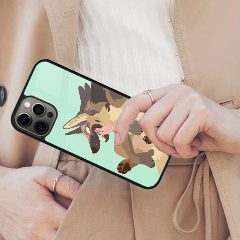 Cartoon German Shepherd Dog Magnetic Phone Case For APPLE iPhone 17 Air 16 14 13 12 Pro Max 15 Plus Wireless MagSafe Cover