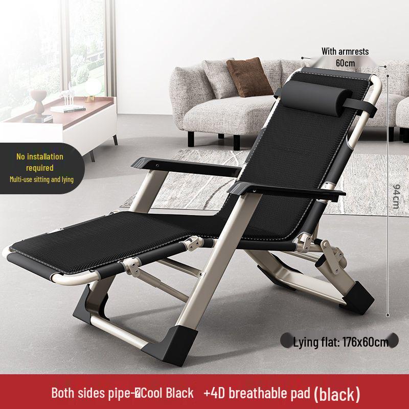 Reclining Foldable Lounge Chair for Napping, Office, or Home Use