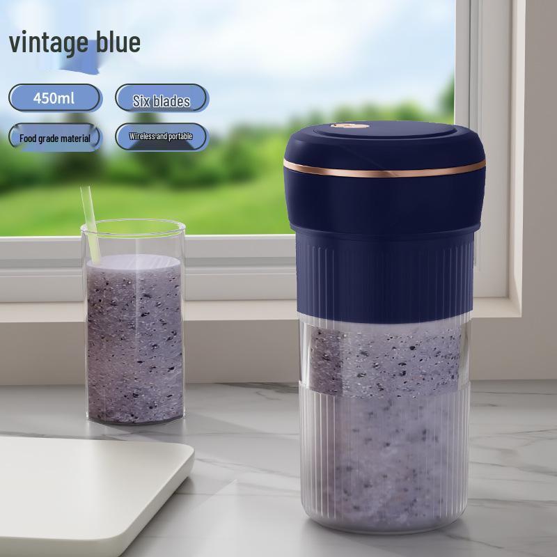 Rechargeable Portable Juicer Cup with Straw, Large Capacity for Fruit & Ice Crushing, Perfect Gift