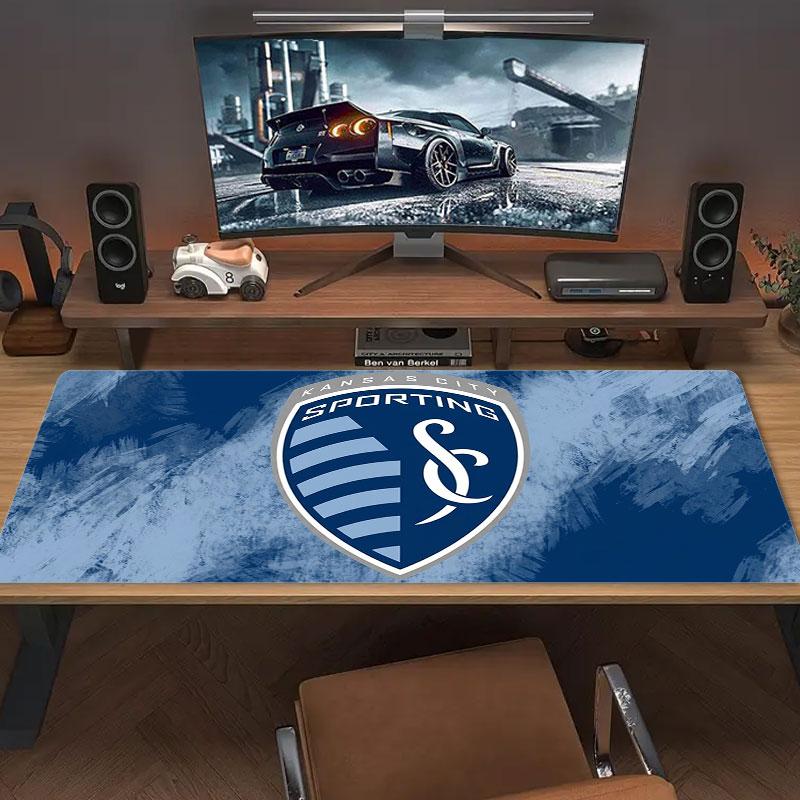 Sporting Kansas City Large Size Mouse Pad Large Gaming Table Cushion Non-slip Laptop Tablet Big Mousepad XXL Mat Mini PC Playmat With Lock edge