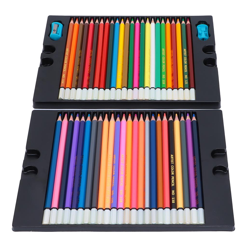 Color Pencil Set Wood Soft Core Hexagonal Oil Pastels Pencils with Boxes For Adult Children