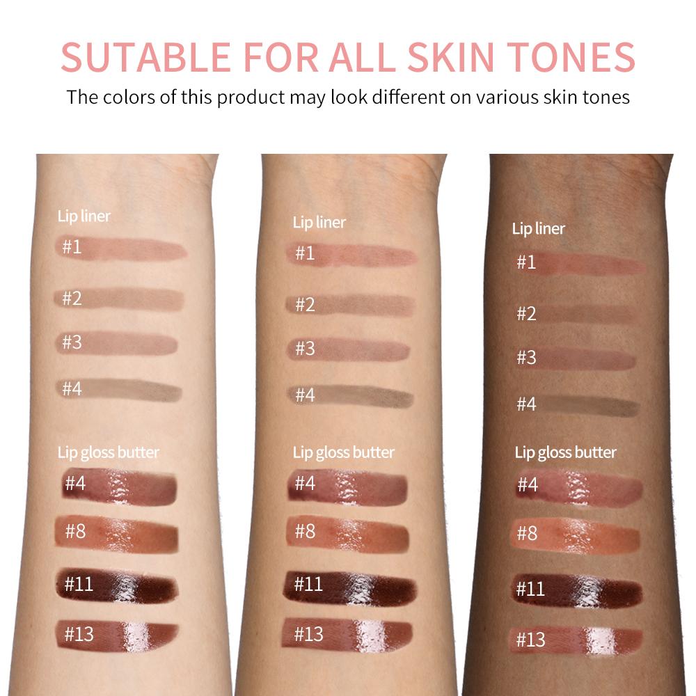 Lip Liner And Butter Non-stick Cup Lip Gloss Moisturizing Mirror Lip Gloss Lasting Color Lip Glaze Dye Liquid Makeup For Women