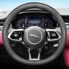 Leather Car Steering Wheel Cover for Jaguar X F S Type XF 250 260 XE XFR E F I Face Xj X350 X351 Xjl Accessories