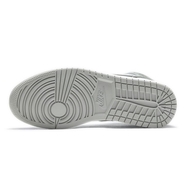 Air Jordan 1 Mid Smoke Grey Men Sneakers Light-Smoke-Grey Black White 554724-092