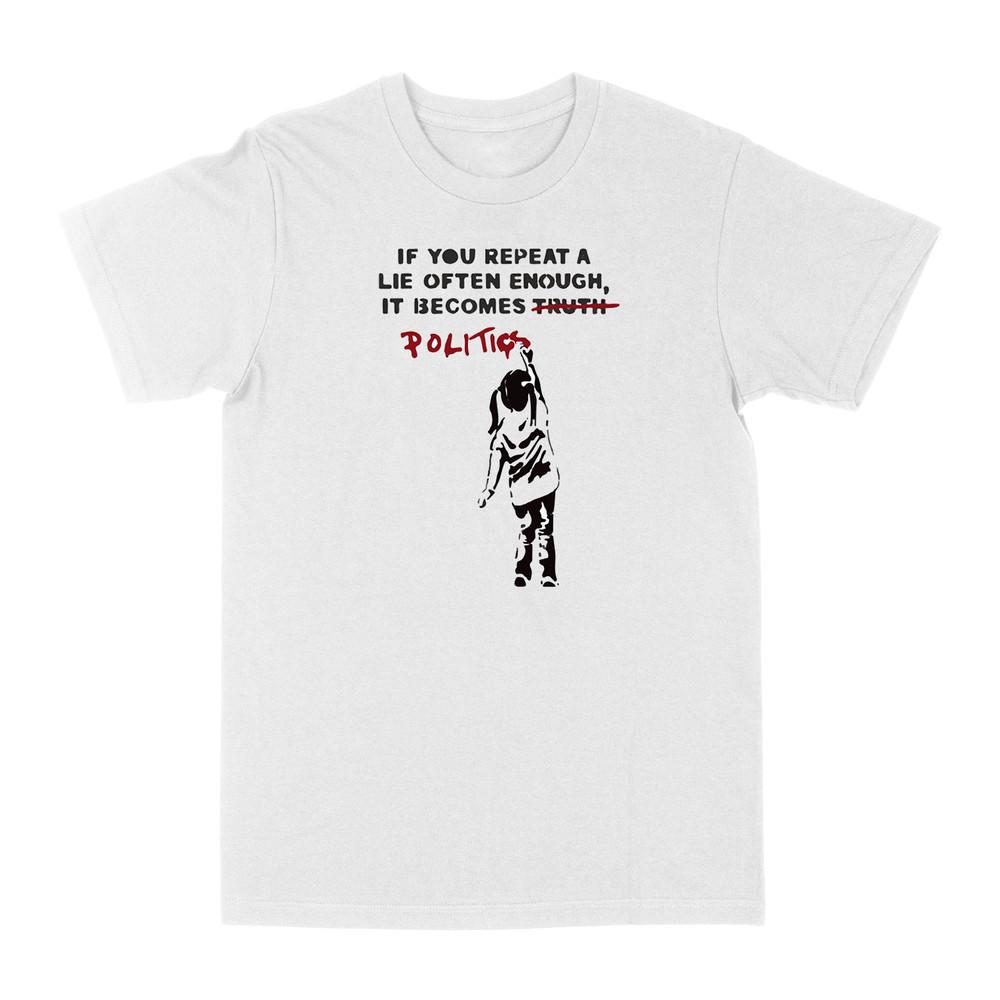 BANKSY  Adult Unisex Small-3XL XXXL White Fan Art Unisex T-Shirt XXL