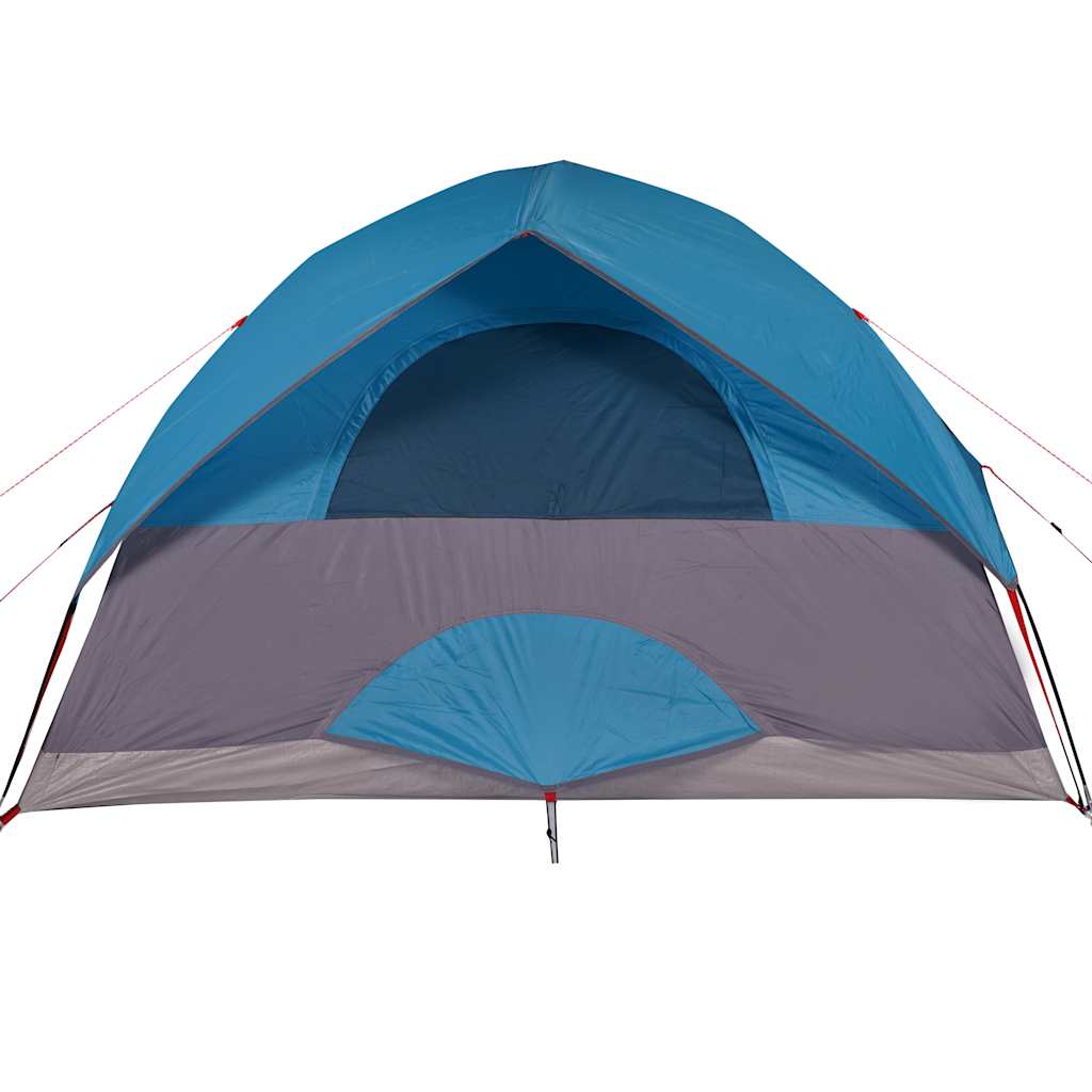 Dome Family Tent for 6 Persons Blue Waterproof
