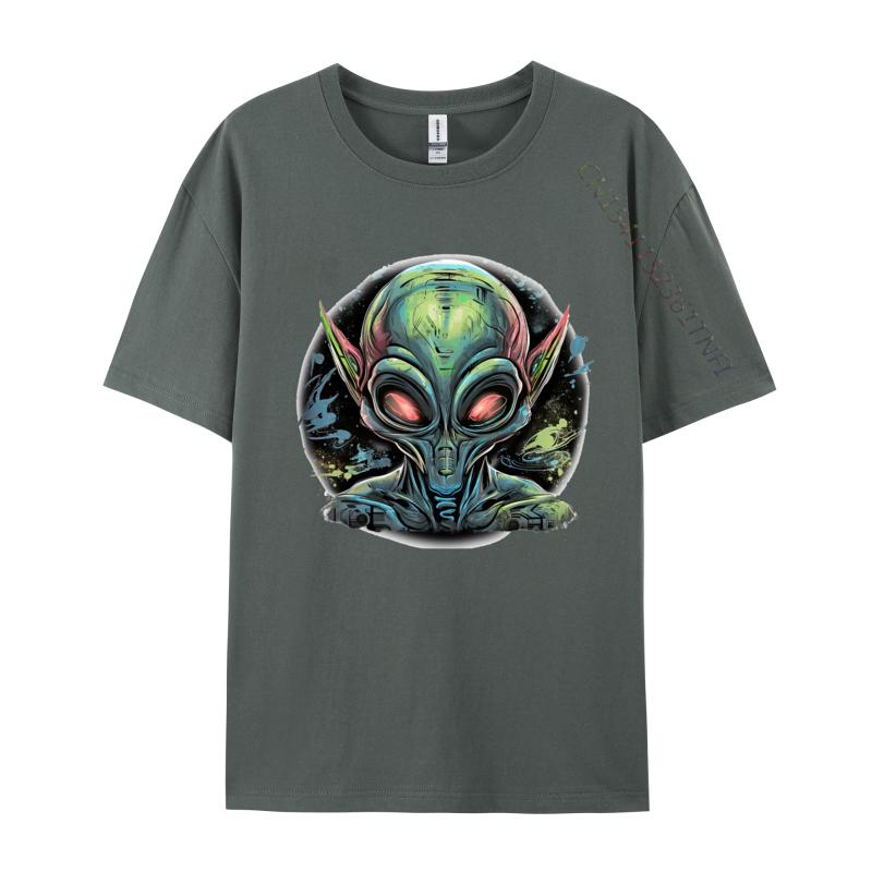 Extraterrestrial Alien T-Shirt Brand New T Shirts Print Tees Cotton Geek Casual Shirts Graphic Tee