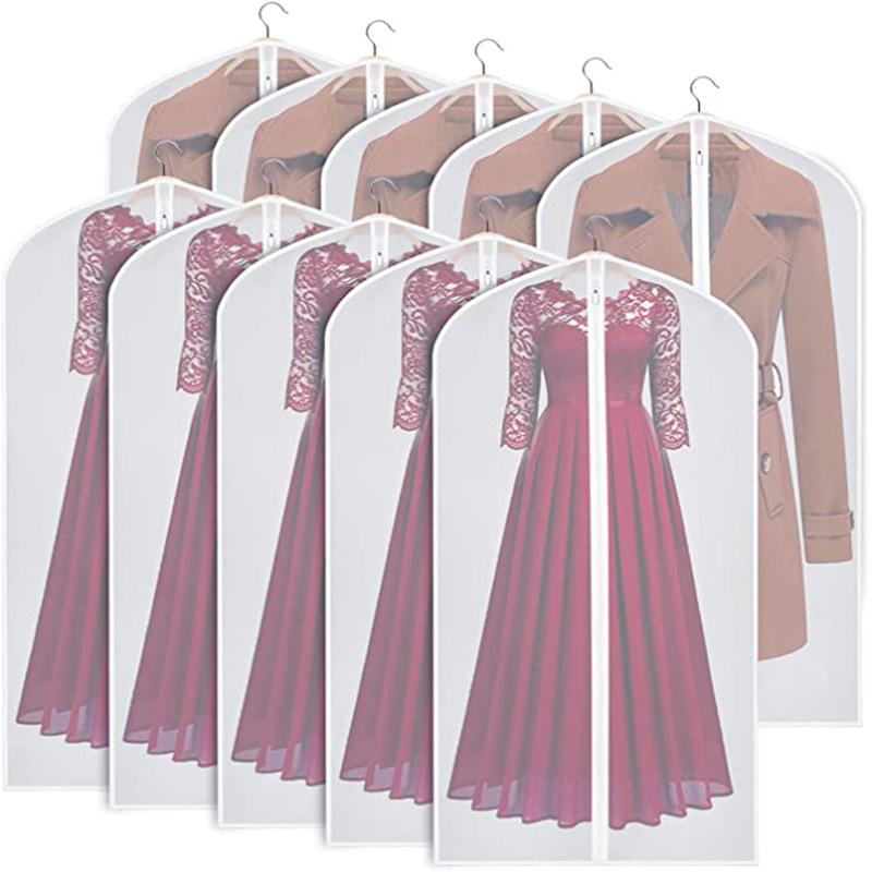 1pc PEVA Translucent Garment Covers Waterproof Clothing Storage Bags for Dust & Moisture Protection