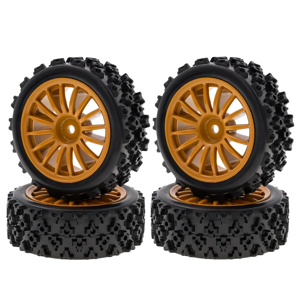 4 unidades 72*45*26mm substituição de roda de pneu de borracha para Tamiya XV-01 XV01 TA06 TT-01 TT-02 PTG-2 1/10