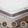 Matelas en Waterfoam hypoallergénique, 16 cm | Garnissage en ouate et housse en tissu 3D respirant, anti-acariens et antifongique 