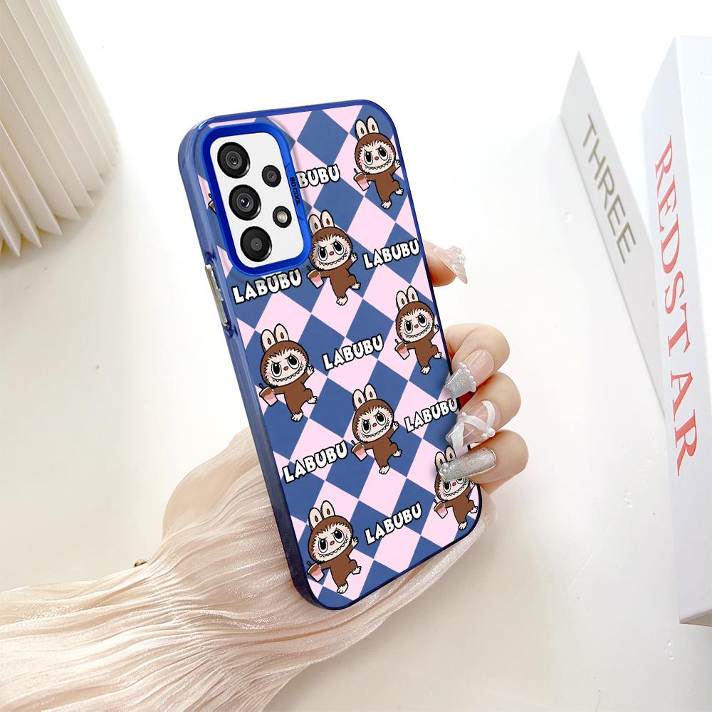 Painted Pattern Colorful Sliver Double Sided Hard Shell Shockproof Anti-fall Phone Casing for Samsung