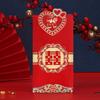 6pcs Blessings Printing Chinese New Year Red Envelope Hot Stamping HongBao Creative Red Packet  2025