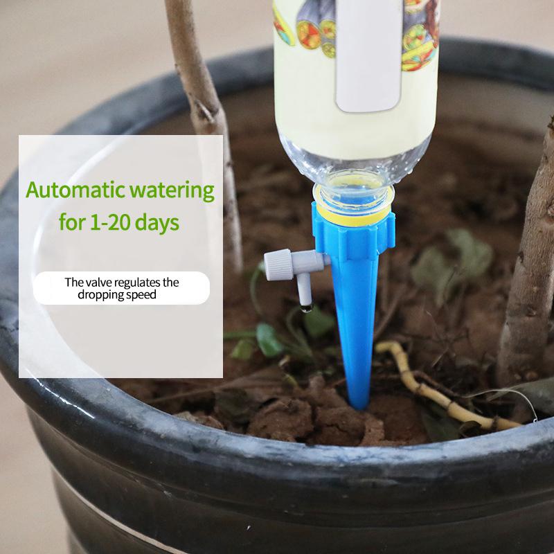 6Pcs Self-Watering Kits Automatic Waterers Garden Auto Drip Irrigation Tool for Household Travel Indoor Plant Watering Device
