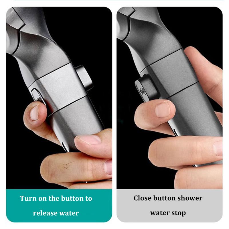 Aufgerüsteter 4-Gang-Multifunktions-Boost-Filter-Duschkopf Badzubehör Ein-Knopf-Schalter Dusche