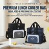 Insulated Lunch Box for Men & Women Collapsible Leakproof Double Cooler Bag Large Capacity Travel Camping Lunch Bags for Work