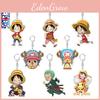 Durable One Piece Luffy Zoro Keychain Toy Keyring Bag Pendant Figures Doll Gift For Kids