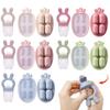 Bunny Animal Design Fruit Feeder Set Breast Milk Freezer Tray Food Soup Silicone Freezer Tray Bpa Free Silicone Popsicle Mold