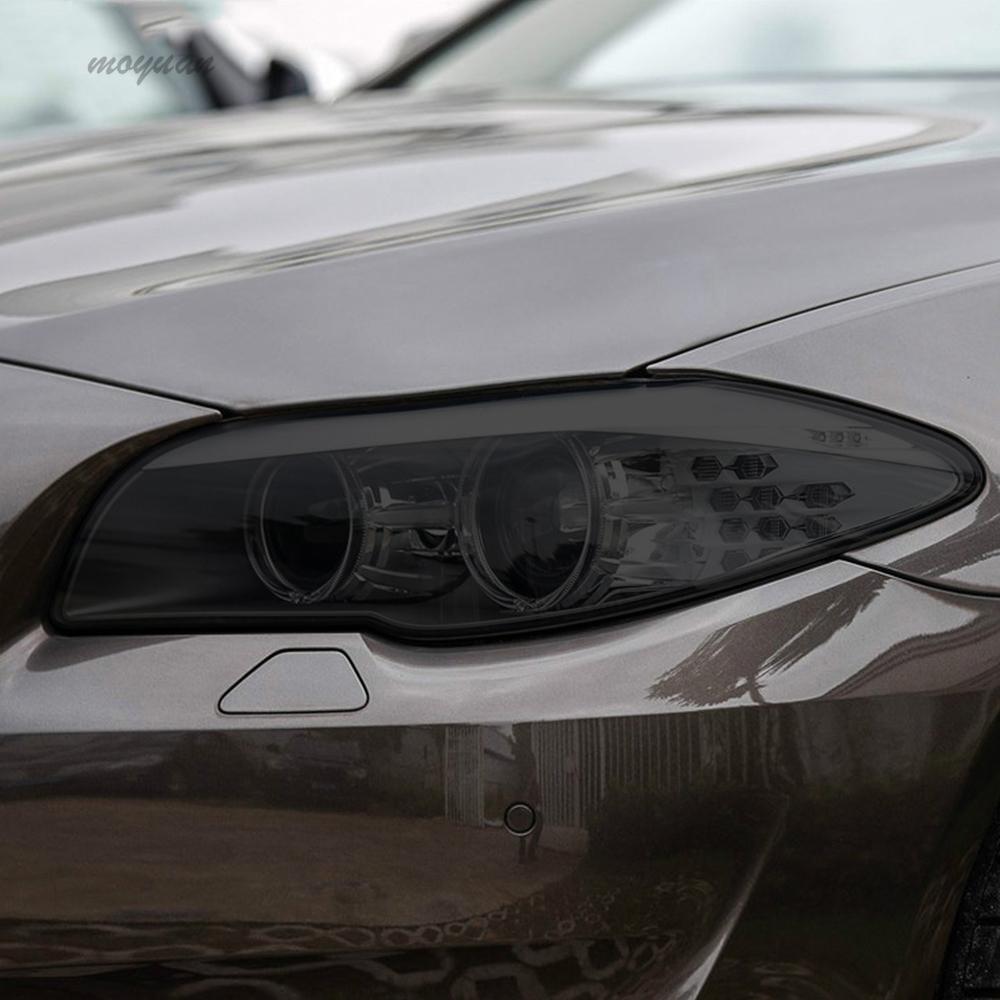 2 Pcs Car Headlight Protective Film Headlamp Transparent Black TPU Sticker For BMW 5 Series GT F07 F10 F11 G30 G31 Accessories