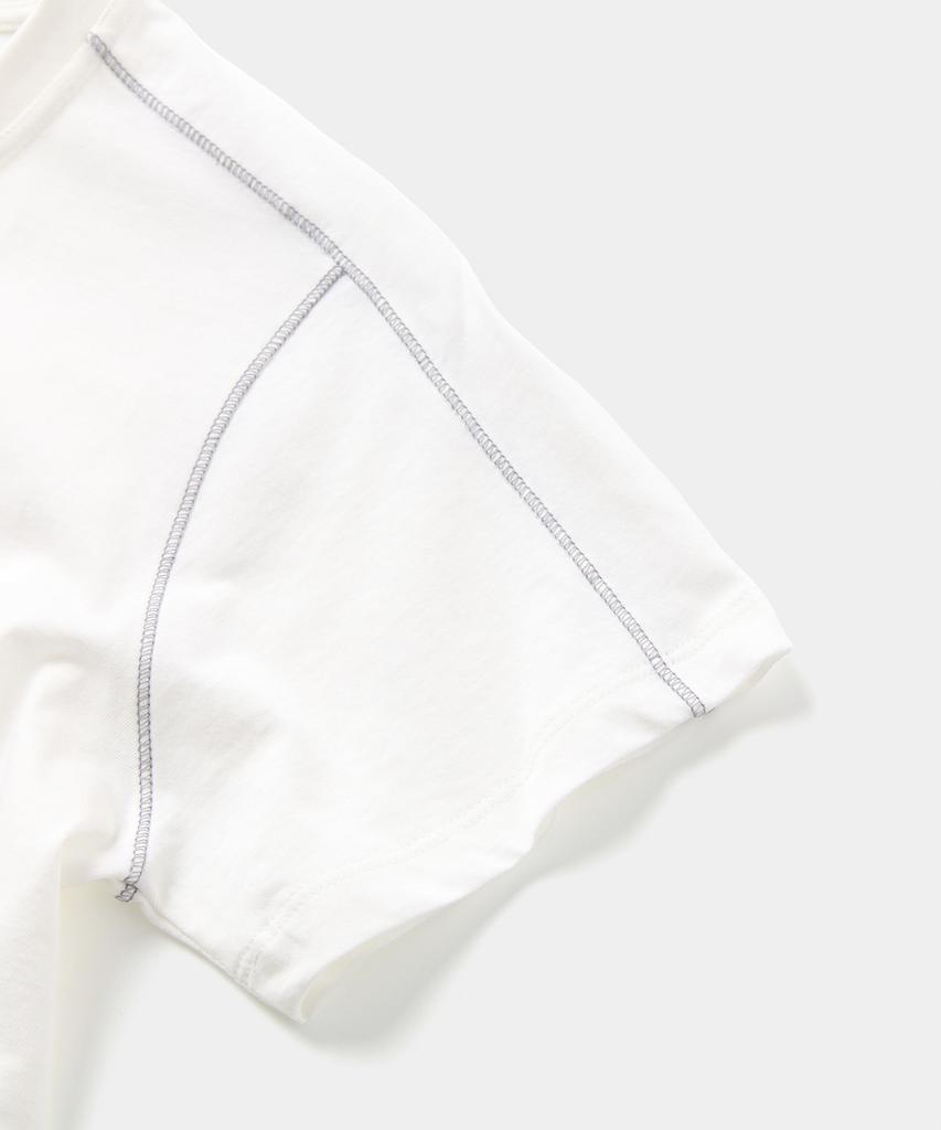 Laikeueomojeu Normal Line Half Tee_Ivory