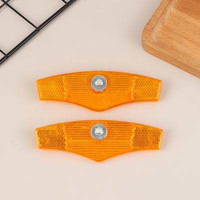 1 Çift Bisiklet Uyarı Işığı Bisiklet Jant Yansıtıcısı Gece Bisiklet Sürme Tekerlek Parlak Yansıtıcı Montaj Yansıtıcıları Işık Bisiklet Aksesuarları